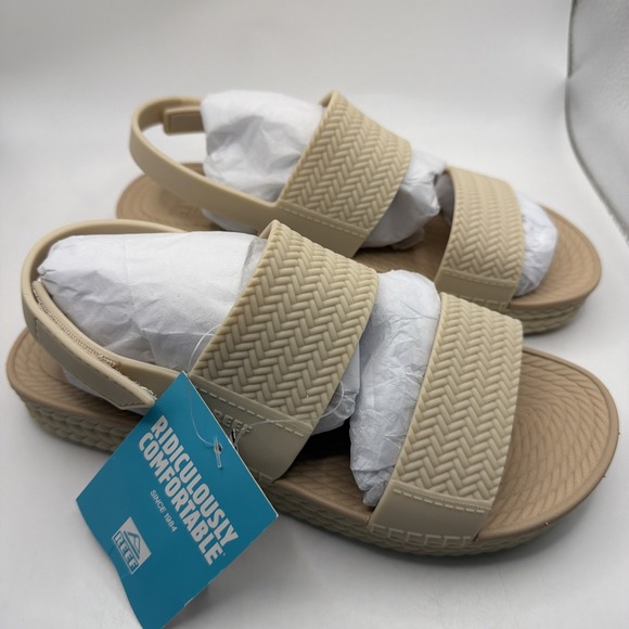 Reef Shoes - Reef Water Vista Women's Waterproof Sandals Nude/Tan size 8 New